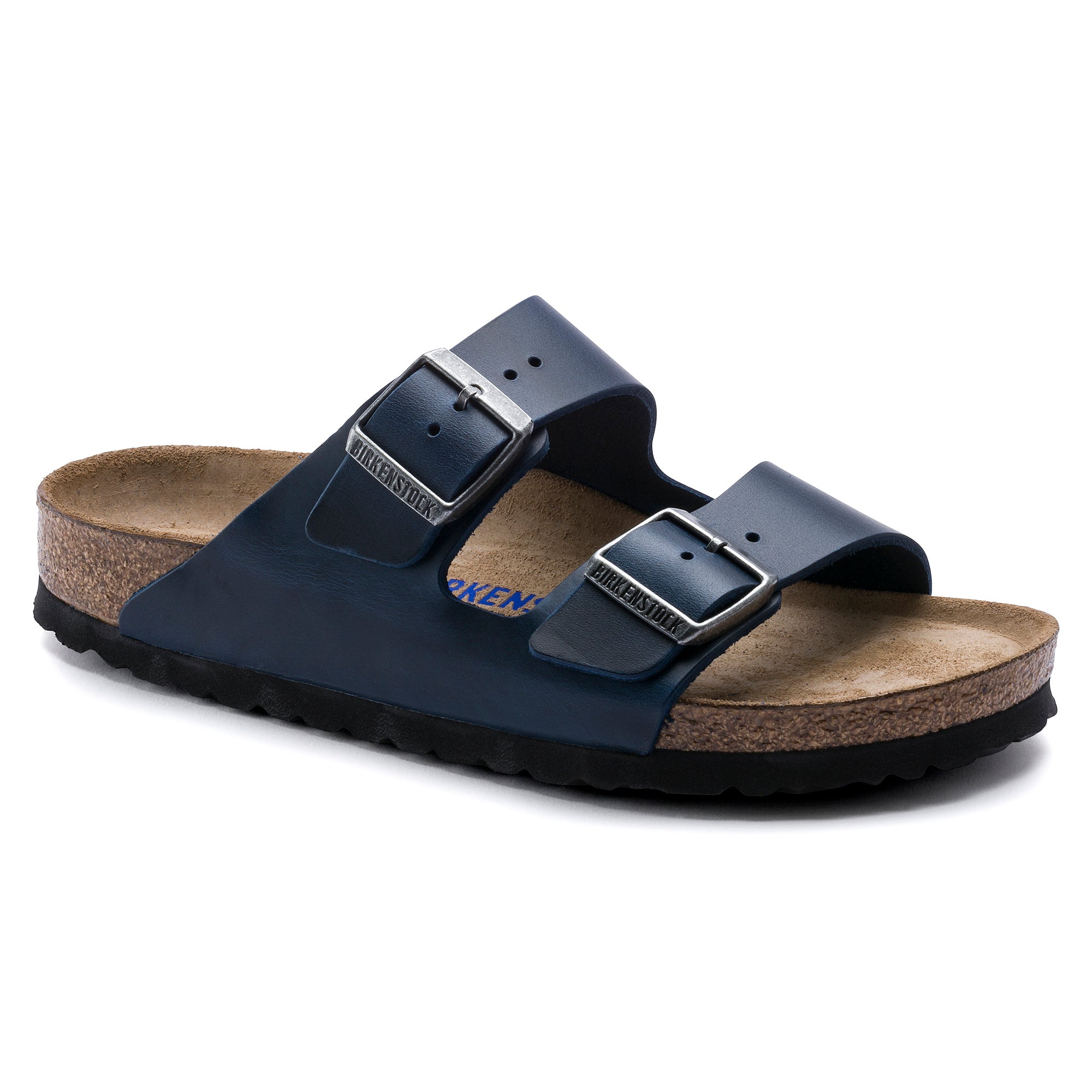 Birkenstock Arizona Soft Footbed blue oiled leather