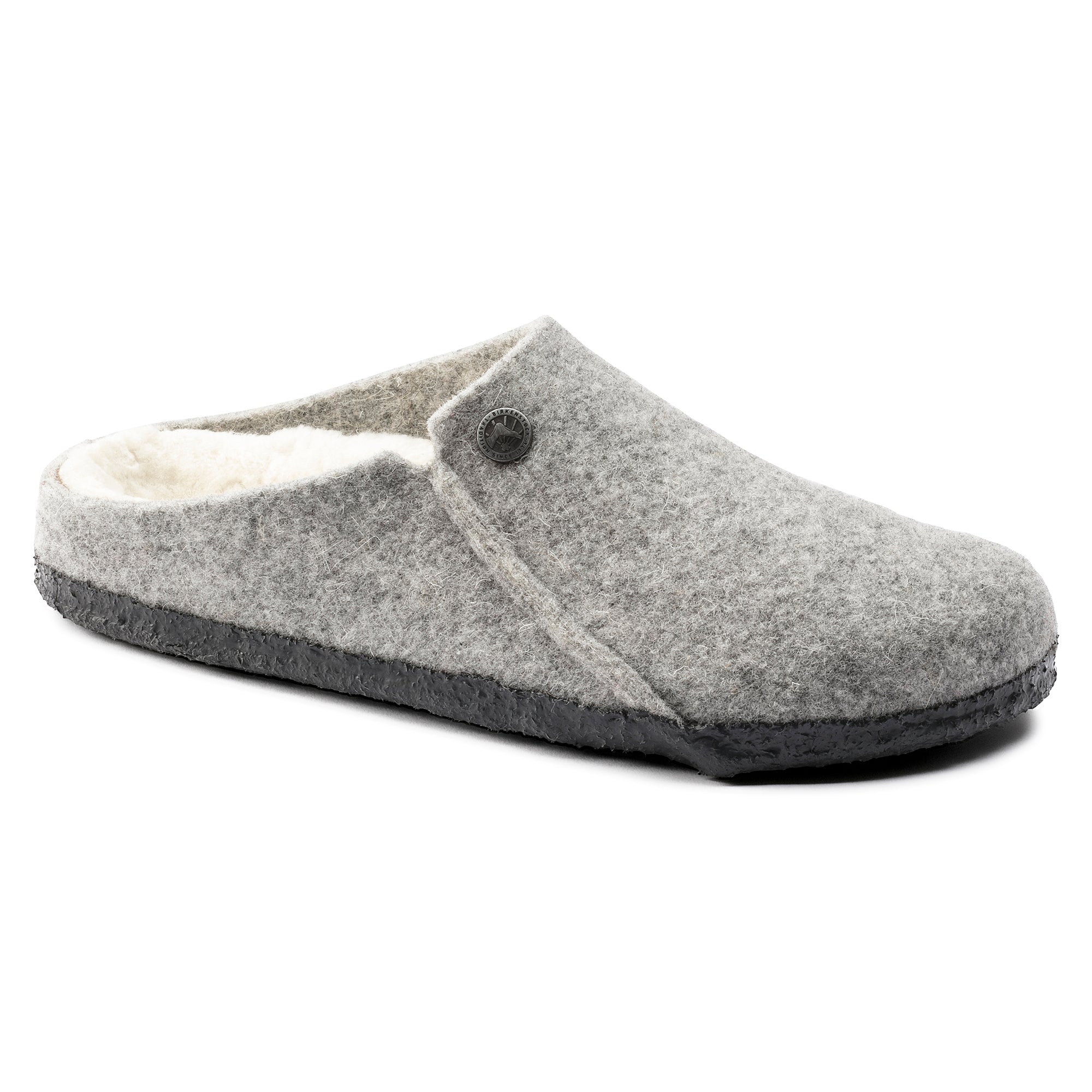 Birkenstock Limited Edition Zermatt light gray wool/natural shearling