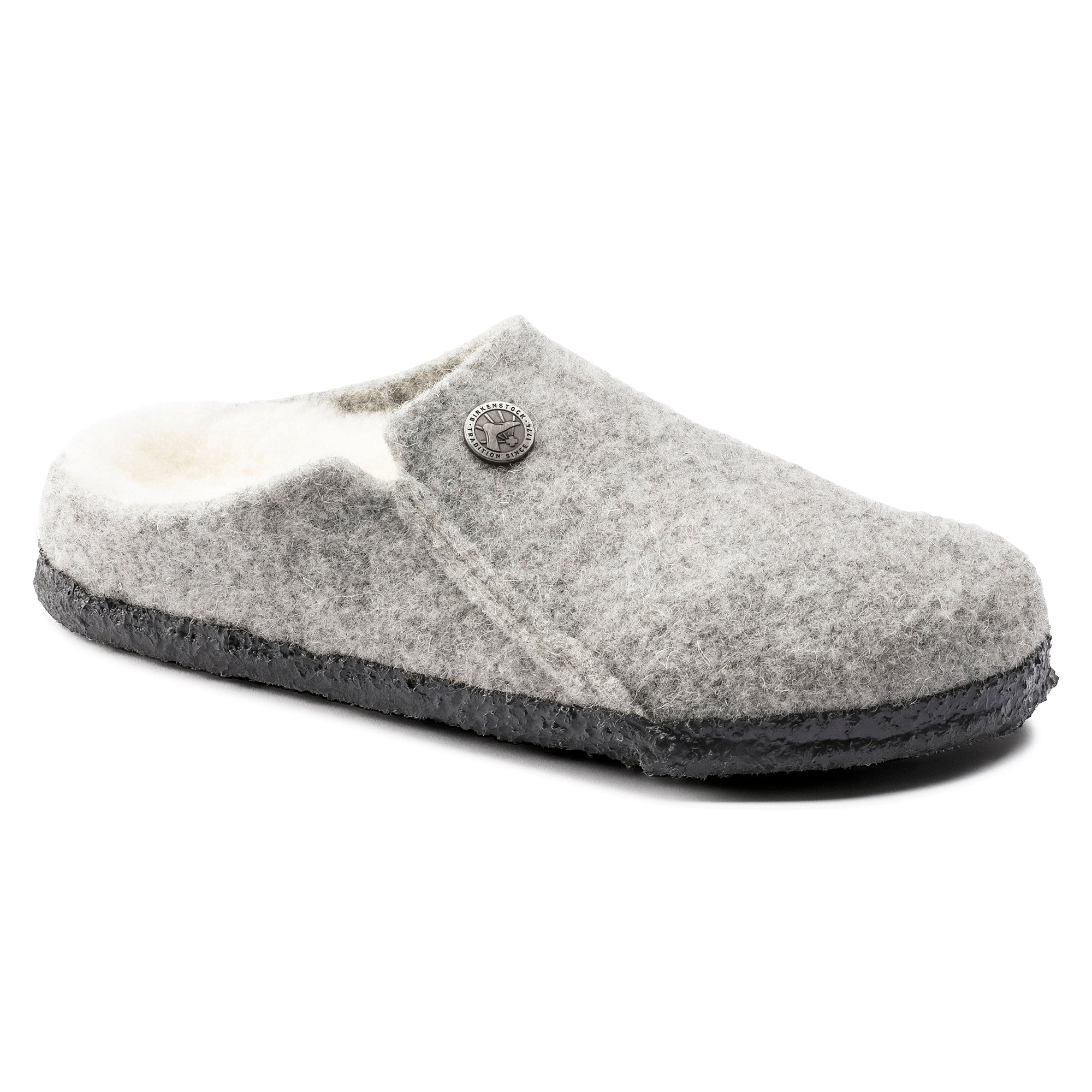 Birkenstock Kids Limited Edition Zermatt light gray wool/natural shearling