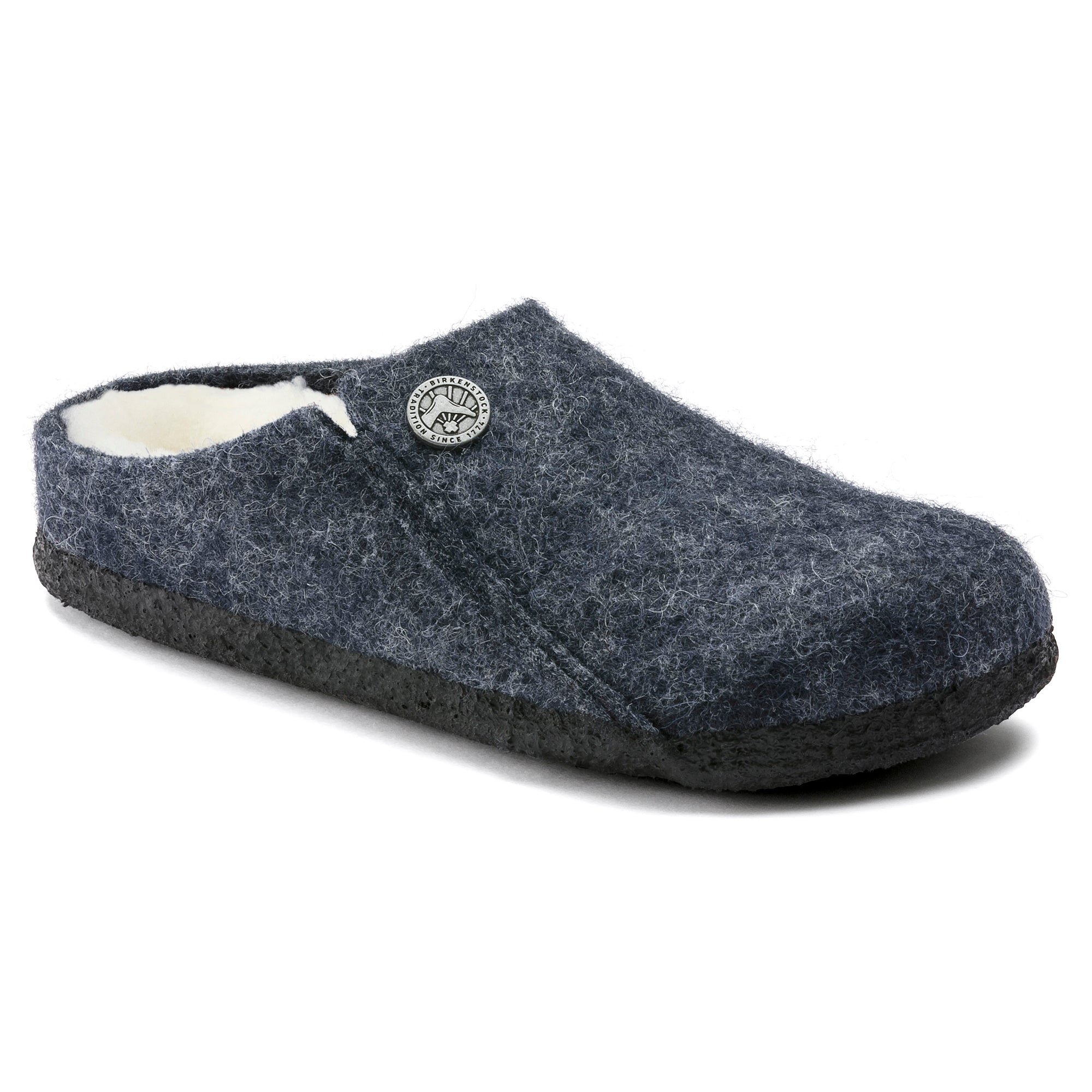 Birkenstock Kids Limited Edition Zermatt dark blue wool/natural shearling