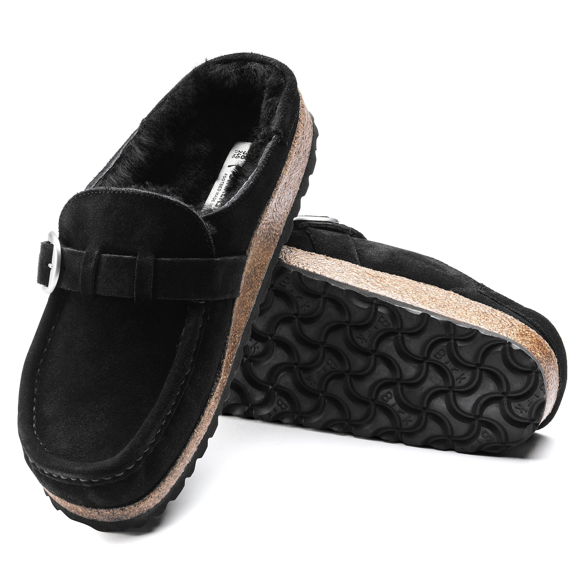 Birkenstock Limited Edition Buckley black suede/black shearling