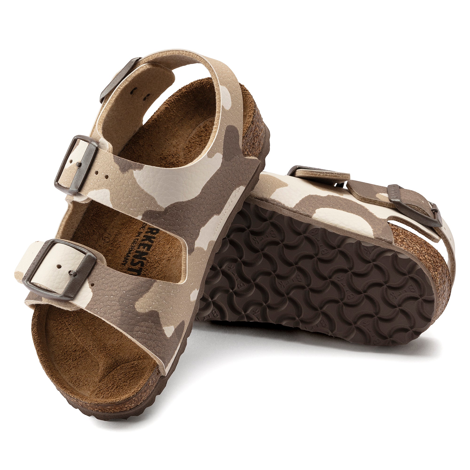 Birkenstock Limited Edition Kids Milano desert soil camo almond Birko-Flor