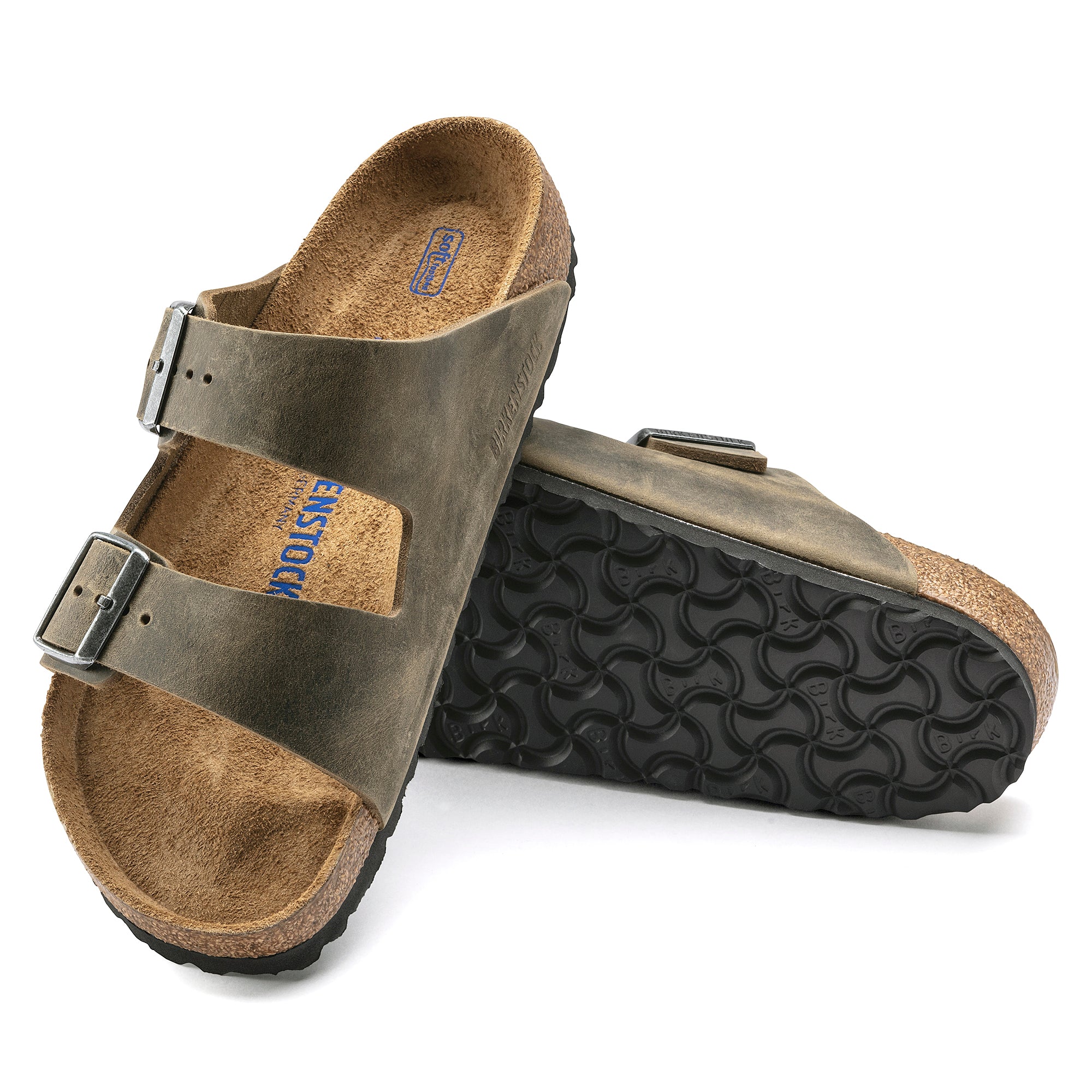 Birkenstock Arizona Soft Footbed faded khaki oiled leather