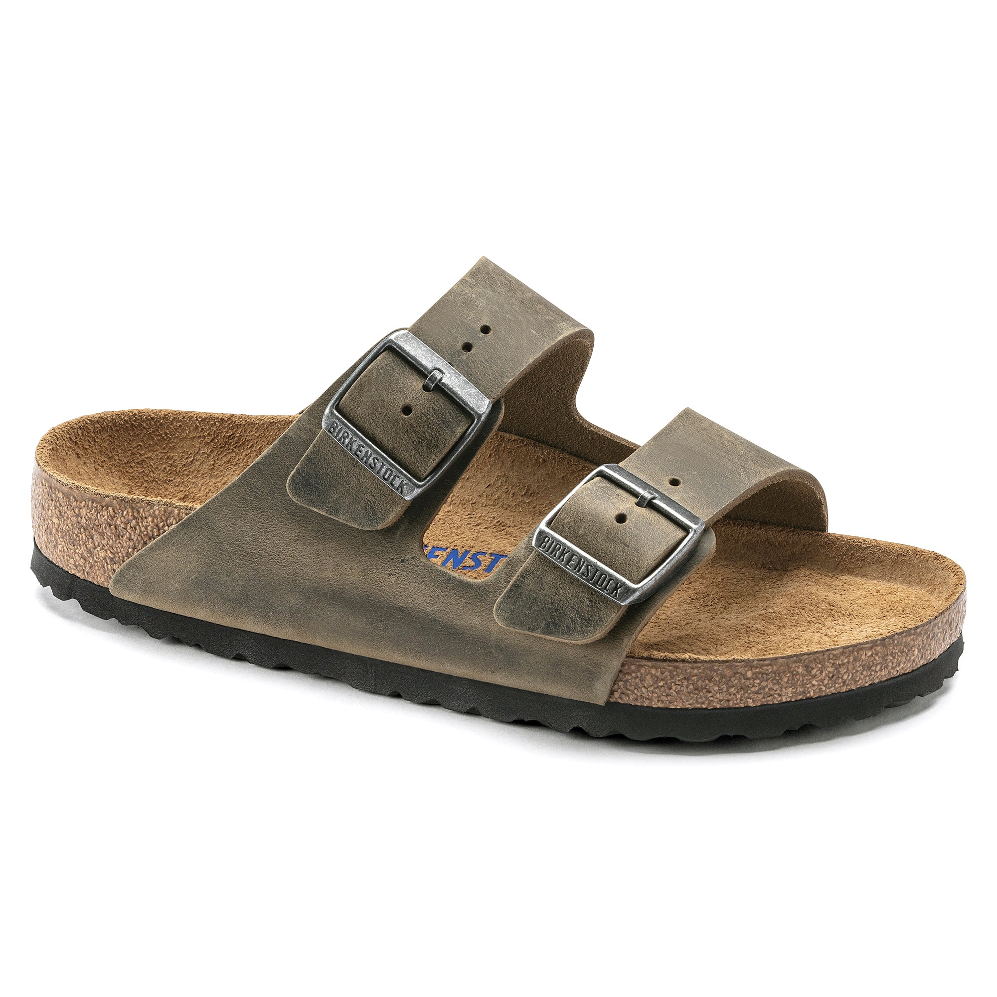 Birkenstock Arizona Soft Footbed faded khaki oiled leather