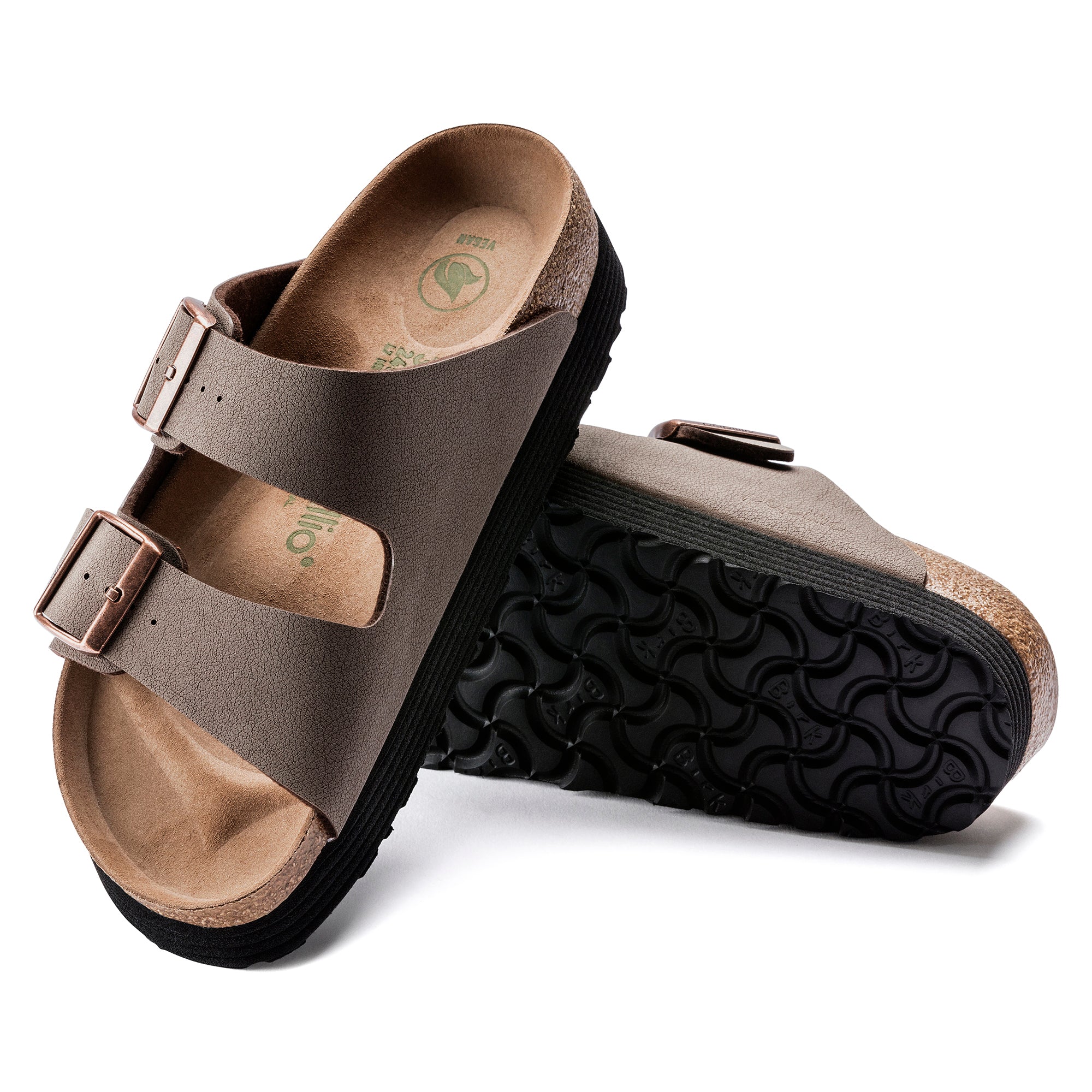 Papillio Arizona Platform Vegan mocha Birkibuc by Birkenstock