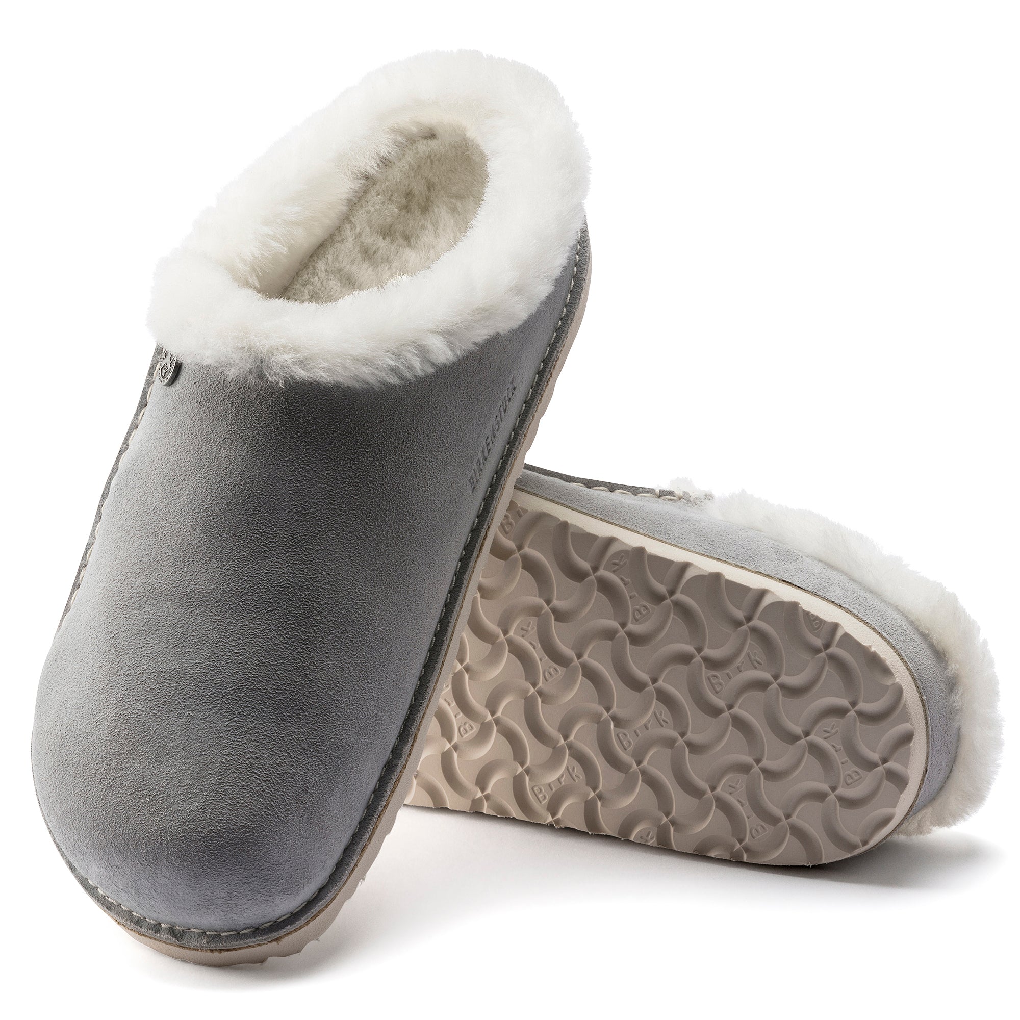 Birkenstock Limited Edition Zermatt Premium stone coin suede/natural shearling