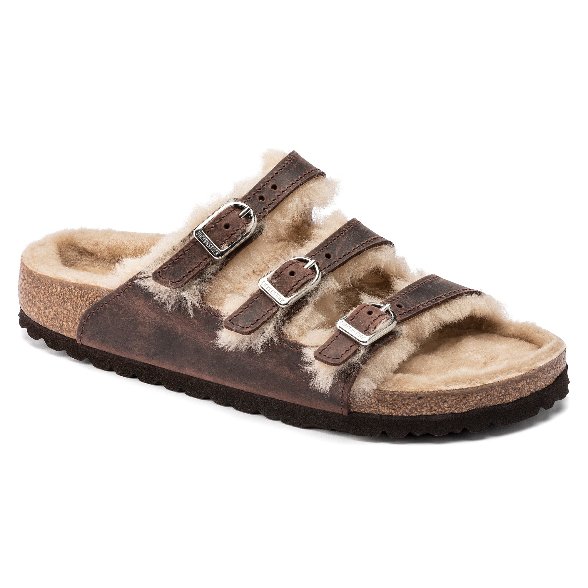 Birkenstock Limited Edition Florida habana oiled leather/natural shearling