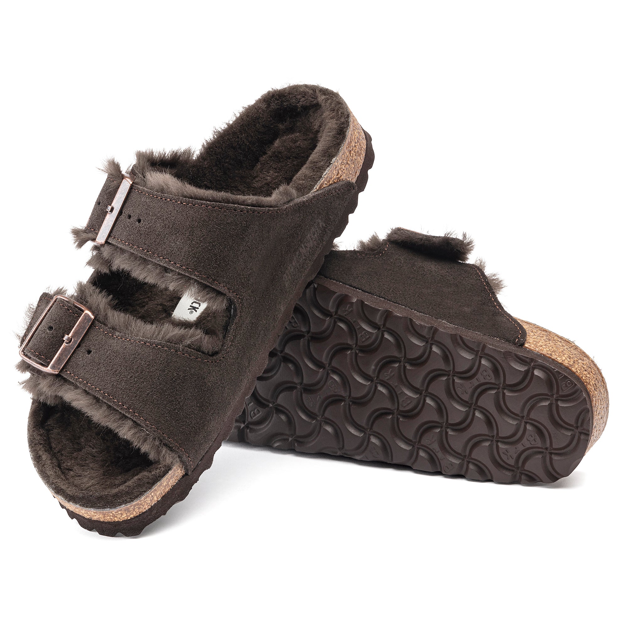 Birkenstock Limited Edition Arizona mocha suede/mocha shearling