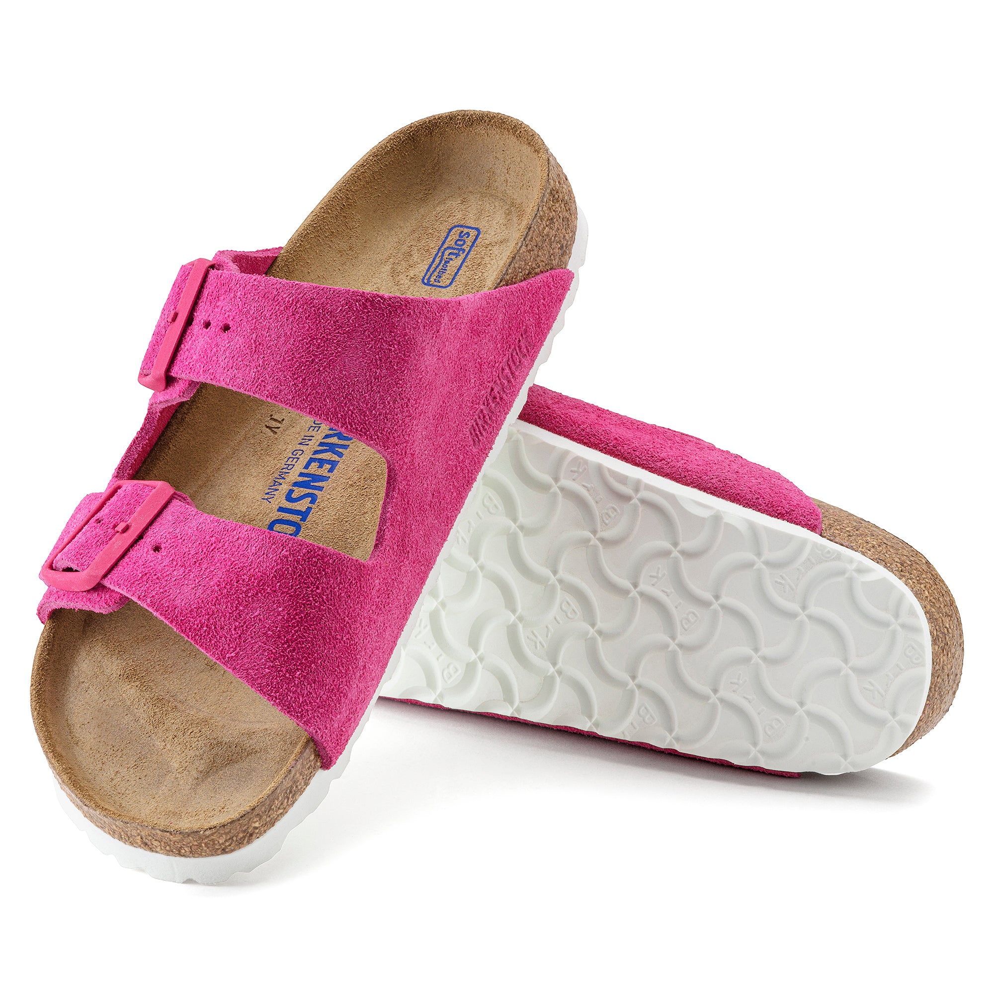 Birkenstock Limited Edition Arizona Soft Footbed fuchsia tulip suede