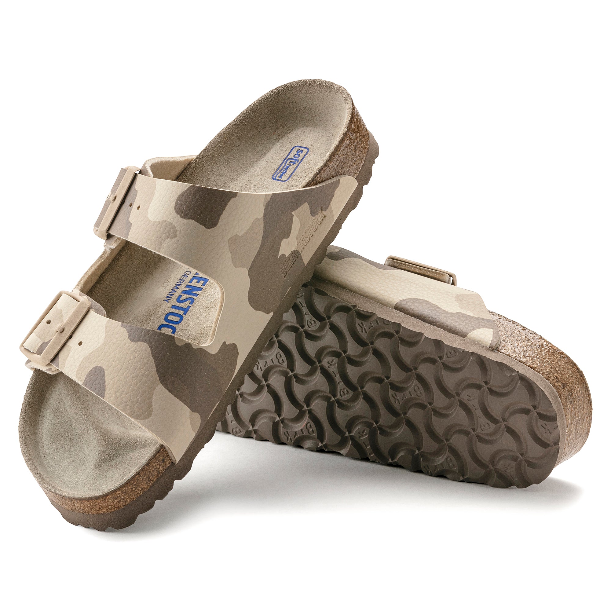 Birkenstock Limited Edition Arizona Soft Footbed desert soil camo gray/taupe Birko-Flor