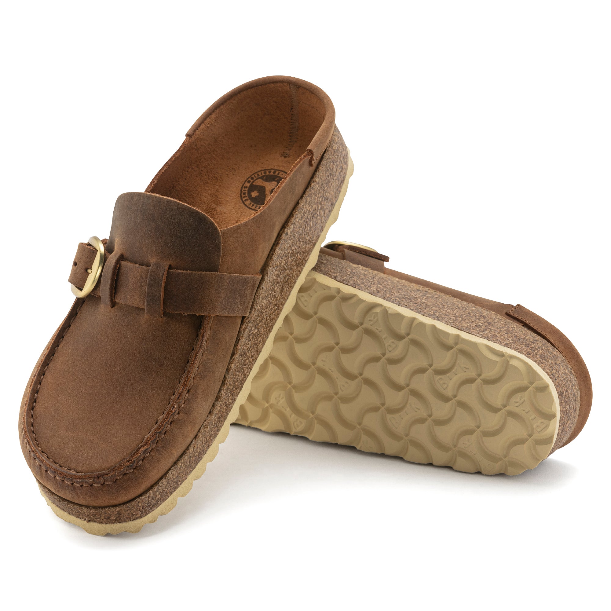 Birkenstock Buckley cognac oiled leather