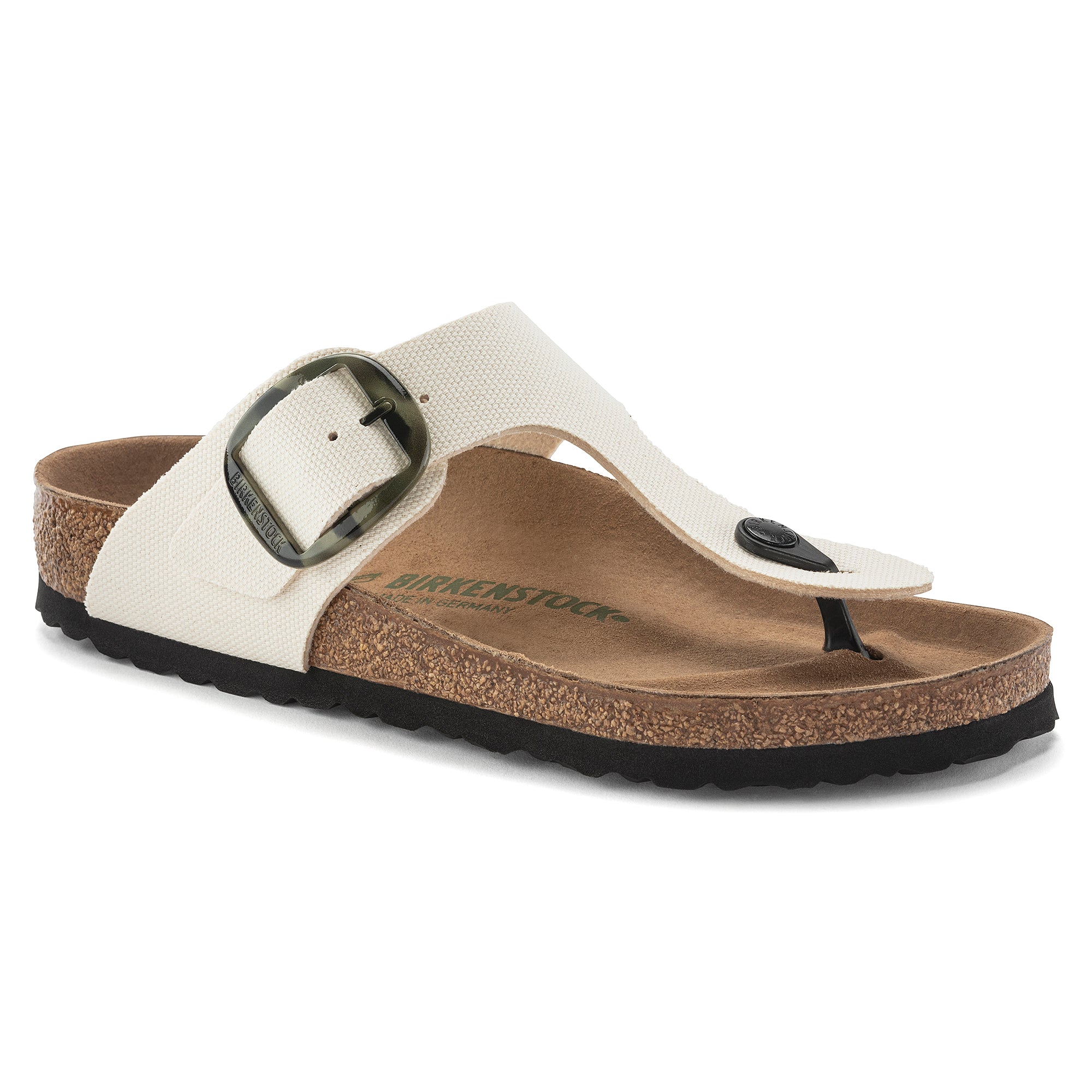 Birkenstock Limited Edition Gizeh Big Buckle Vegan eggshell canvas