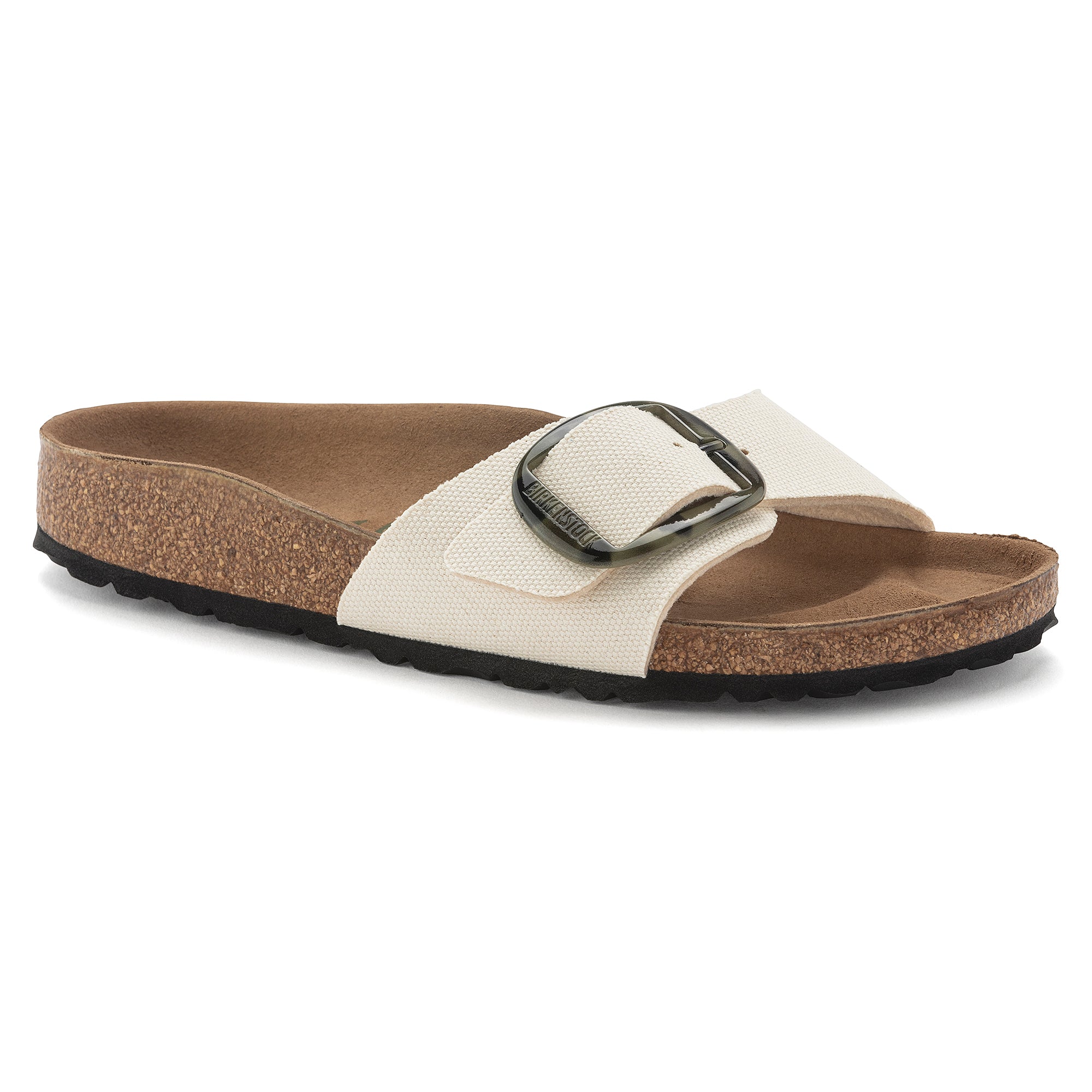 Birkenstock Limited Edition Madrid Big Buckle Vegan eggshell canvas