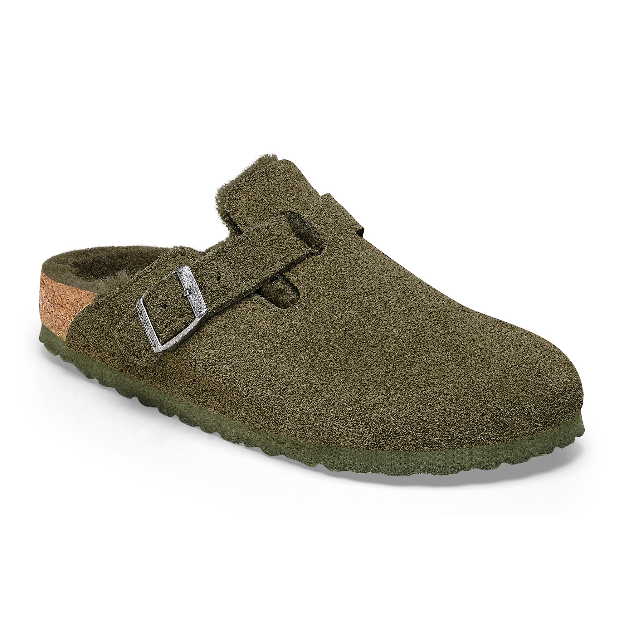 Birkenstock Limited Edition Boston thyme suede/thyme shearling