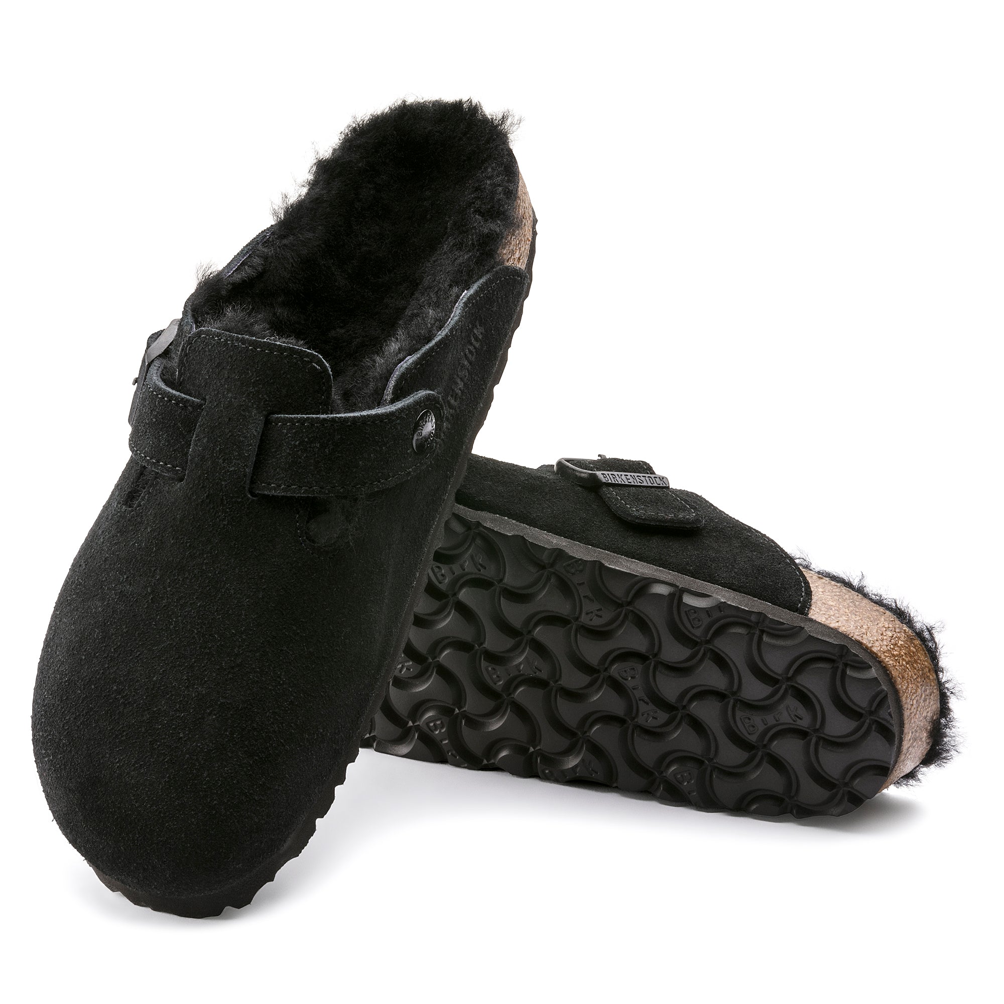 Birkenstock Limited Edition Boston black suede/black shearling