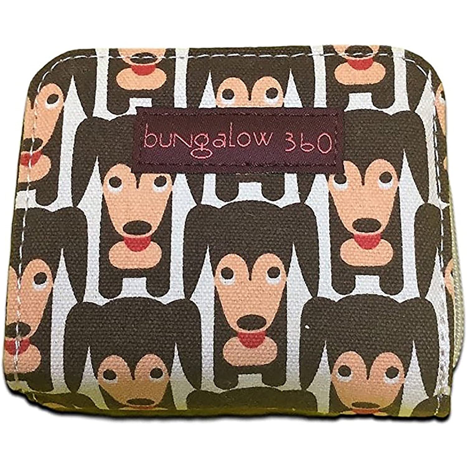 Bungalow 360 Billfold Wallet happy dog