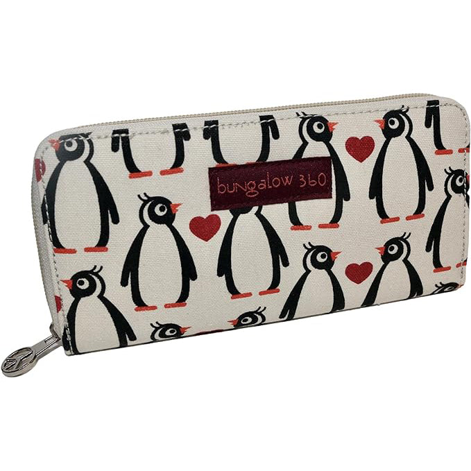 Bungalow 360 Zip Around Wallet penguin