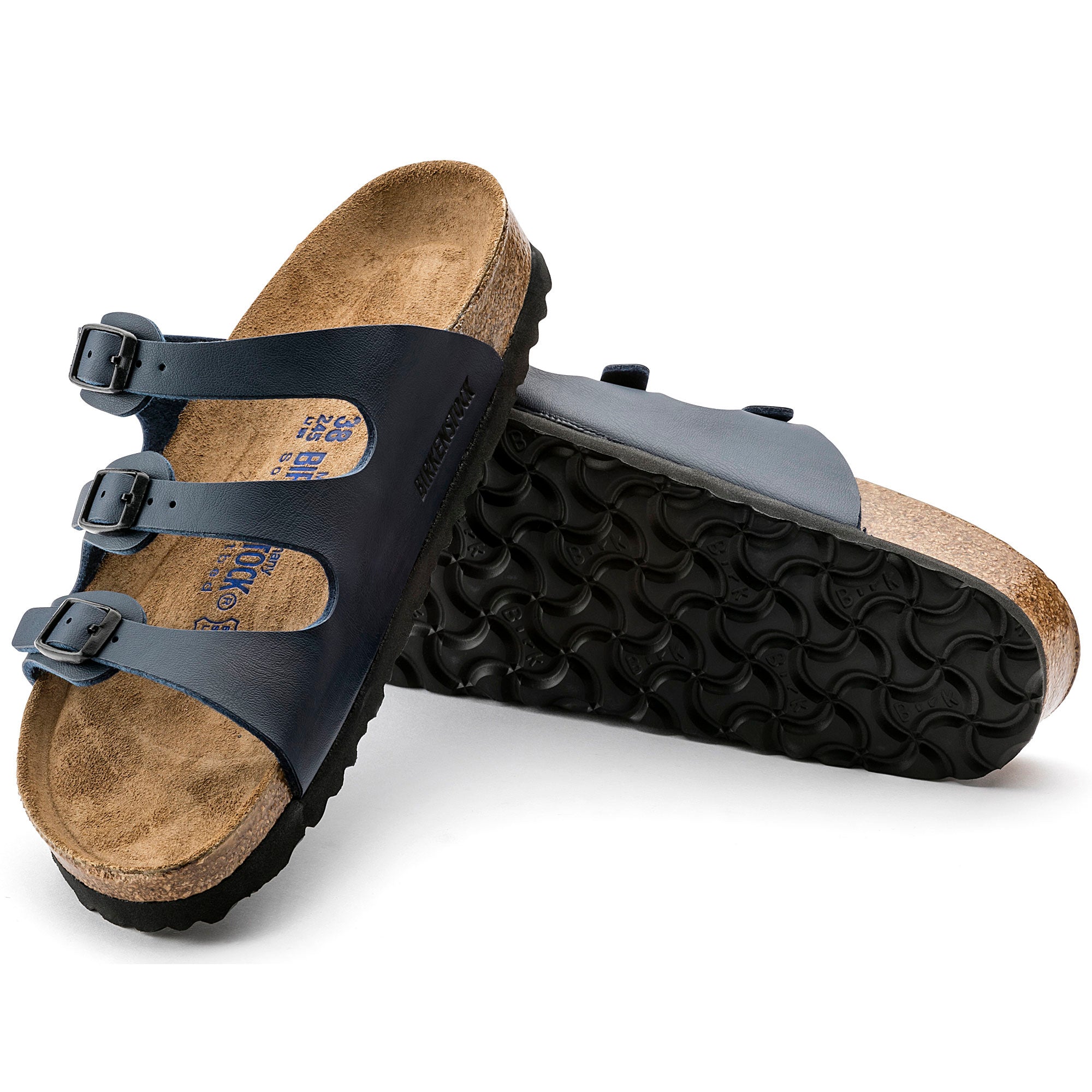 Birkenstock Florida Soft Footbed navy blue Birko-Flor