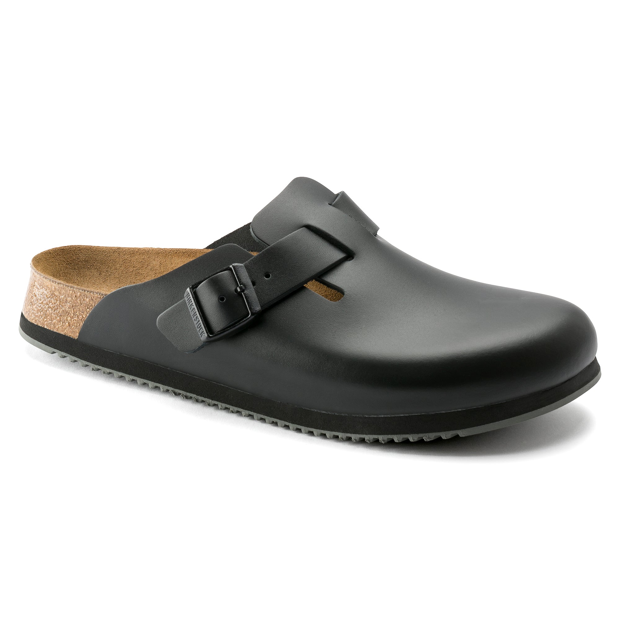 Birkenstock Boston Super Grip black leather