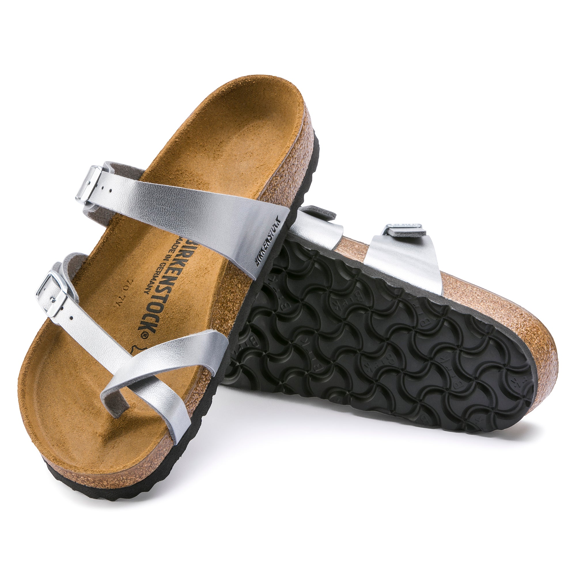 Birkenstock Mayari silver Birko-Flor