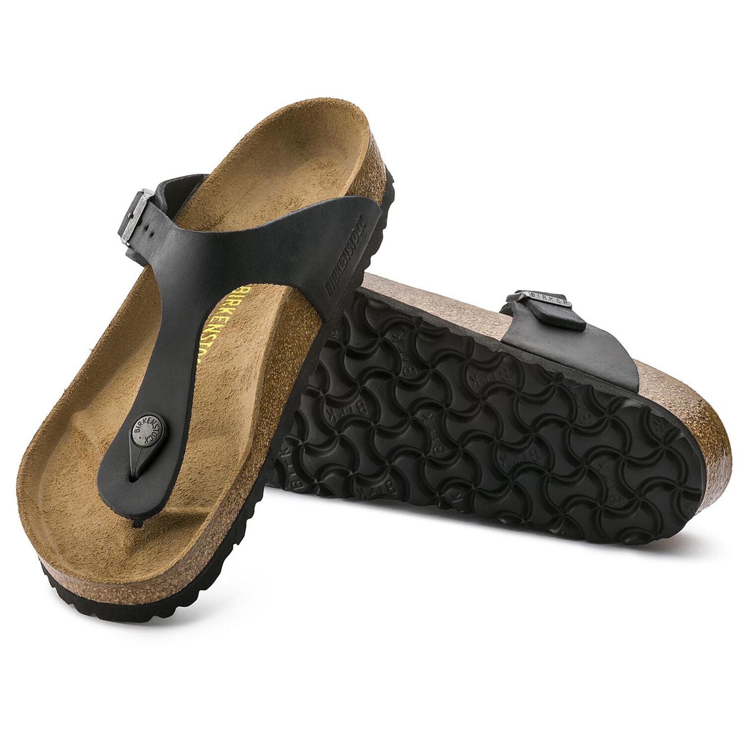 Birkenstock Gizeh black oiled leather