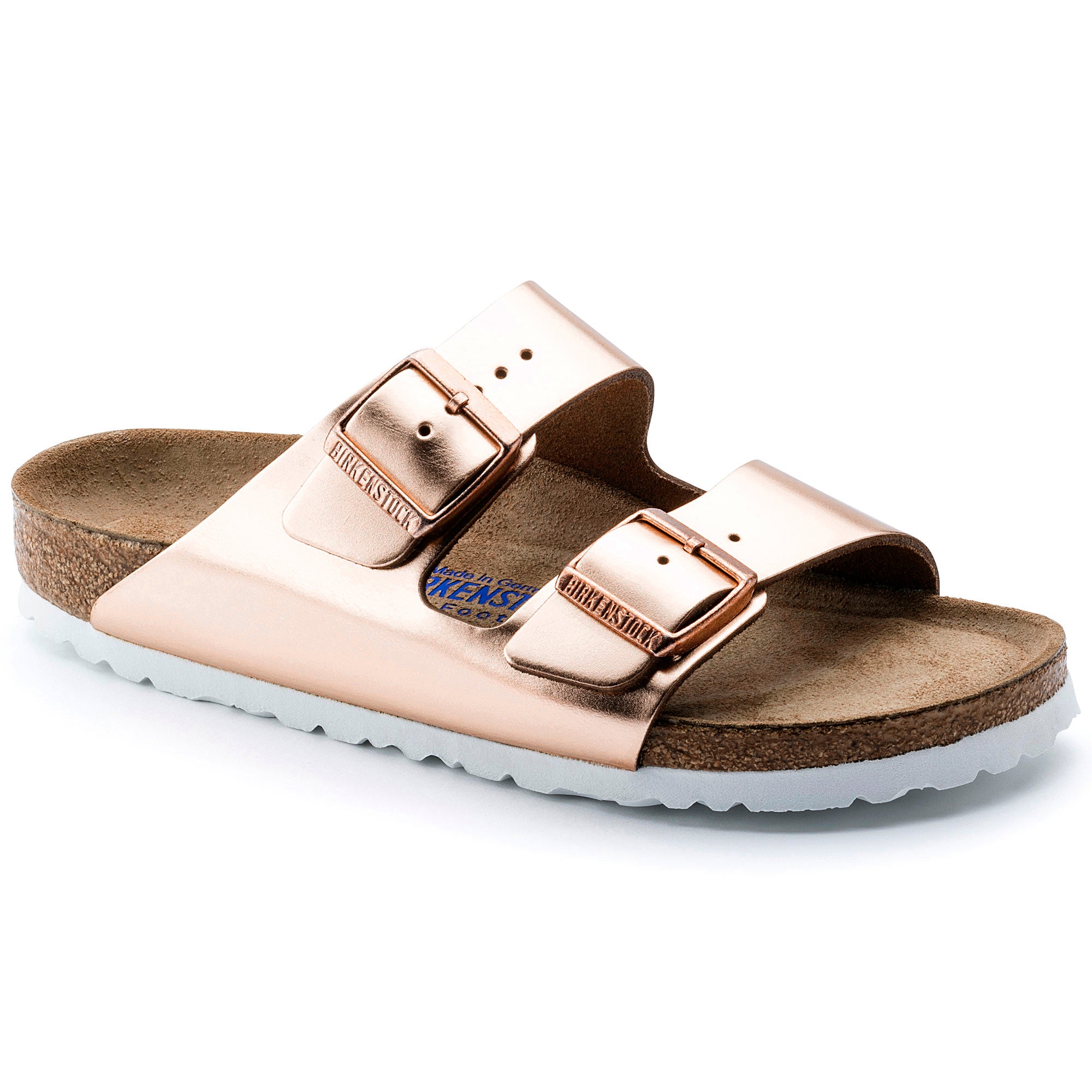 Birkenstock Arizona Soft Footbed copper metallic leather