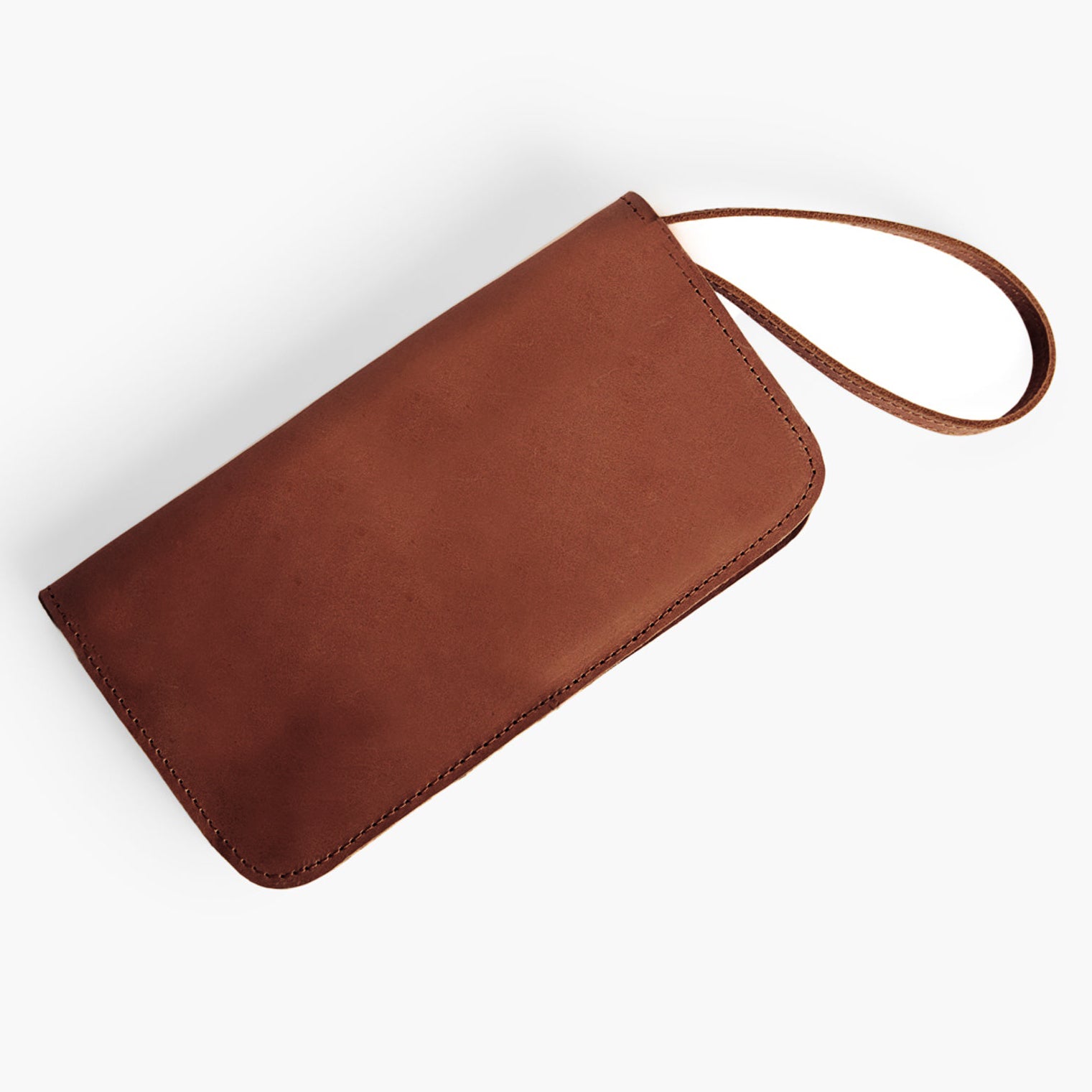 ABLE Alem Snap Wallet whiskey leather