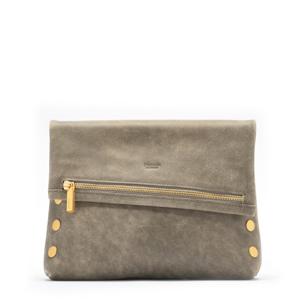 Hammitt VIP Med Crossbody Clutch pewter/brushed gold