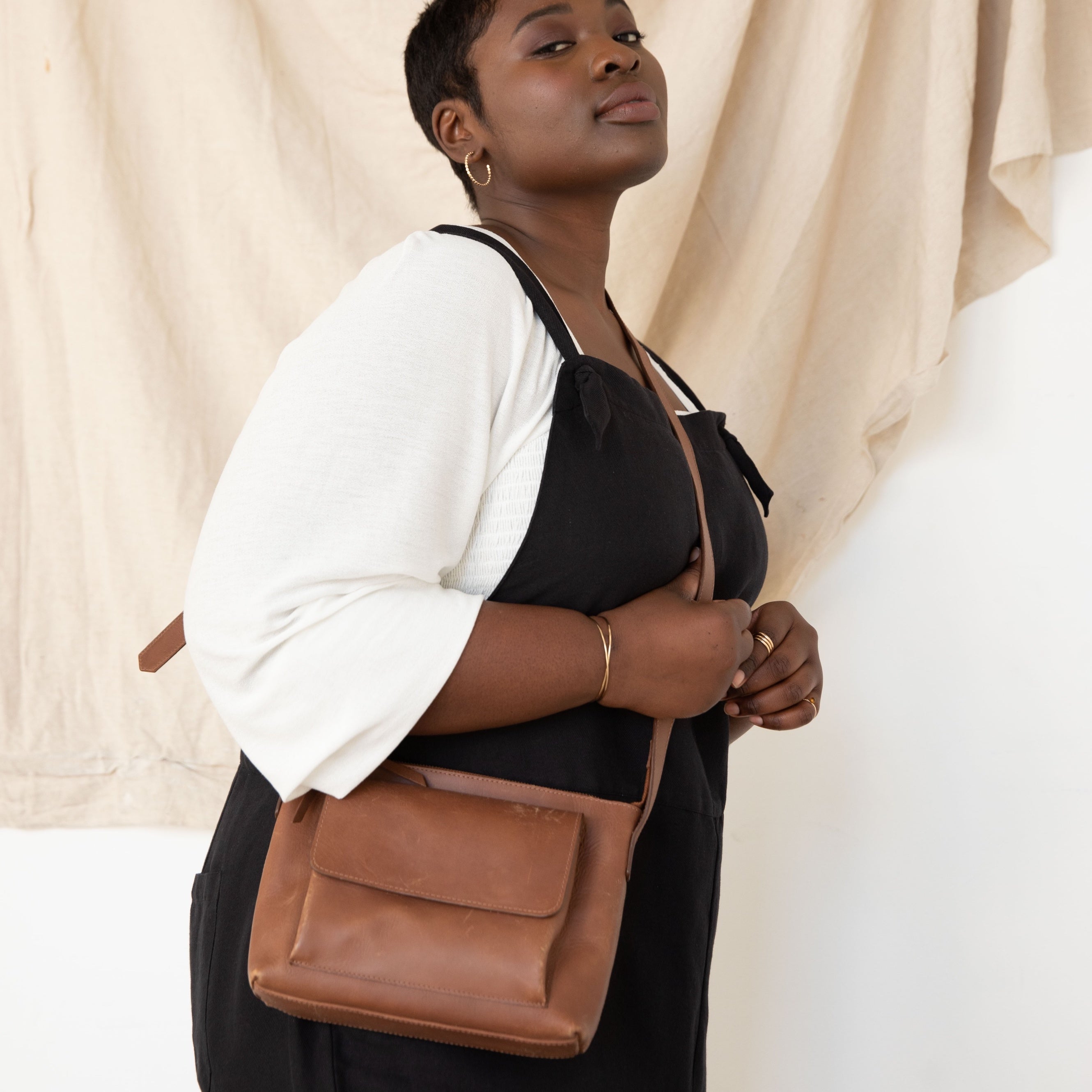 ABLE Olivia Crossbody whiskey