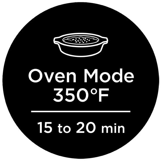 Oven Mode 350° / 15−20 min