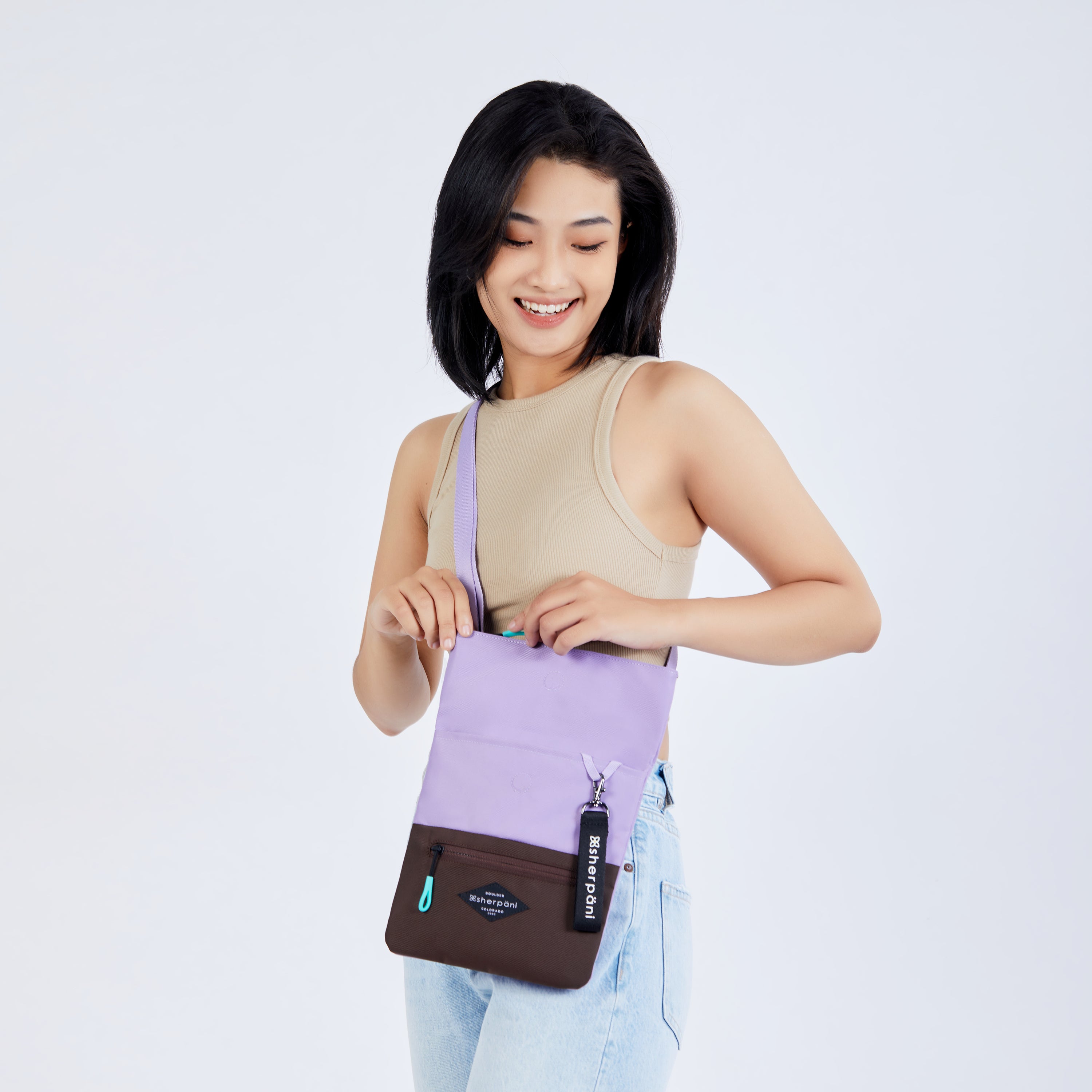 Sherpani Pica V1 Mini Crossbody lavender