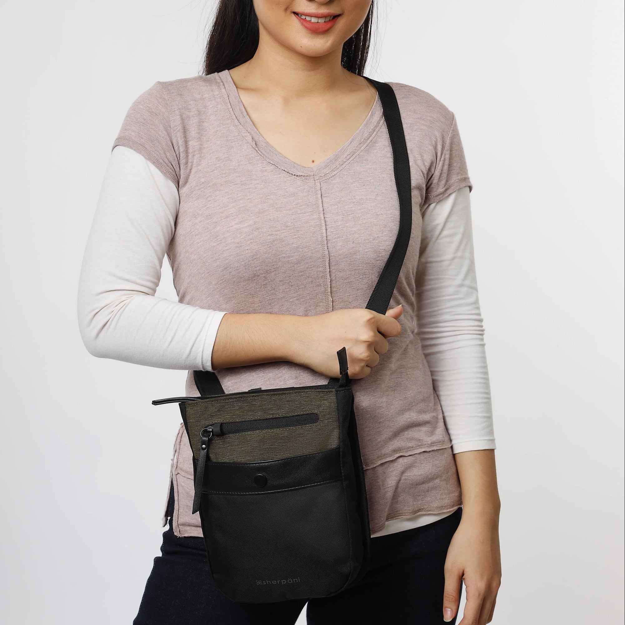 Sherpani Prima AT Travel Crossbody loden