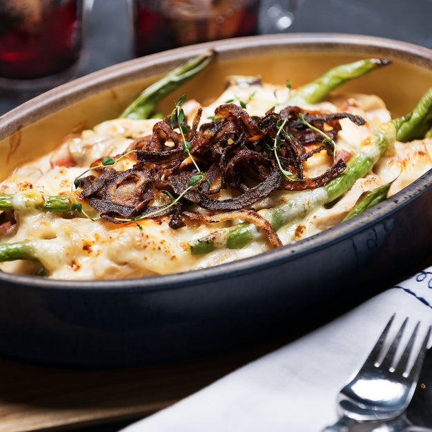 Turkey Casserole with Porcini and Green Beans