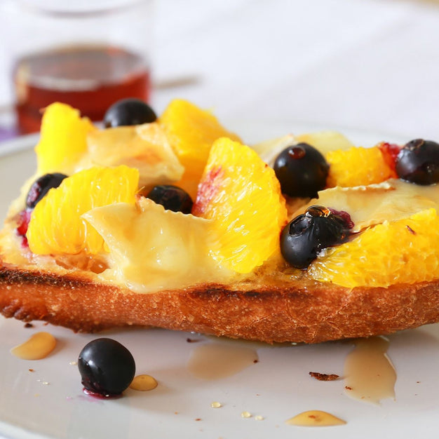 Camembert with Fruit on Toast